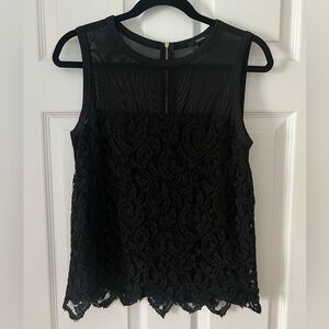 Forever 21 Black Lace Sleeveless Blouse